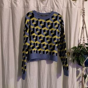 geometric sweater